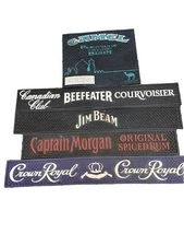 Camel Crown Royal Jim Beam Beefeater captain Morgan Bar Beer Rail Mat Rubber Lot