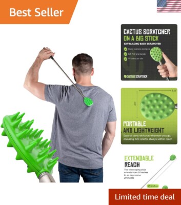 Durable ABS Plastic Back Scratcher with Adjustable Length   Perfect for All