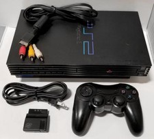 SONY PlayStation 2 Original Black PS2 Fat Home Gaming System Bundle Console
