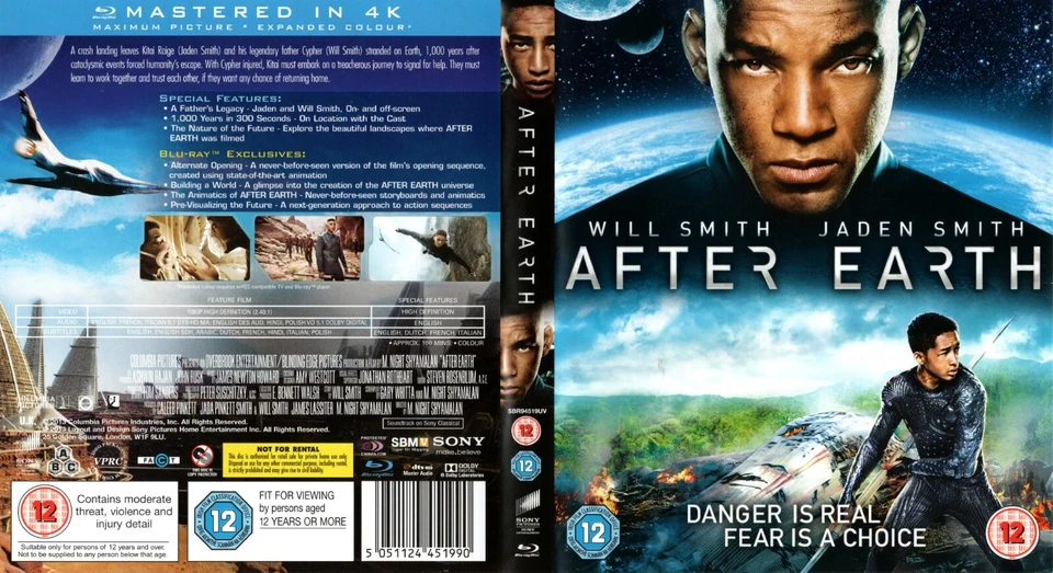 After Earth blu ray Run time 100 min approx Brand new approx P&P Free - Image 3 of 4