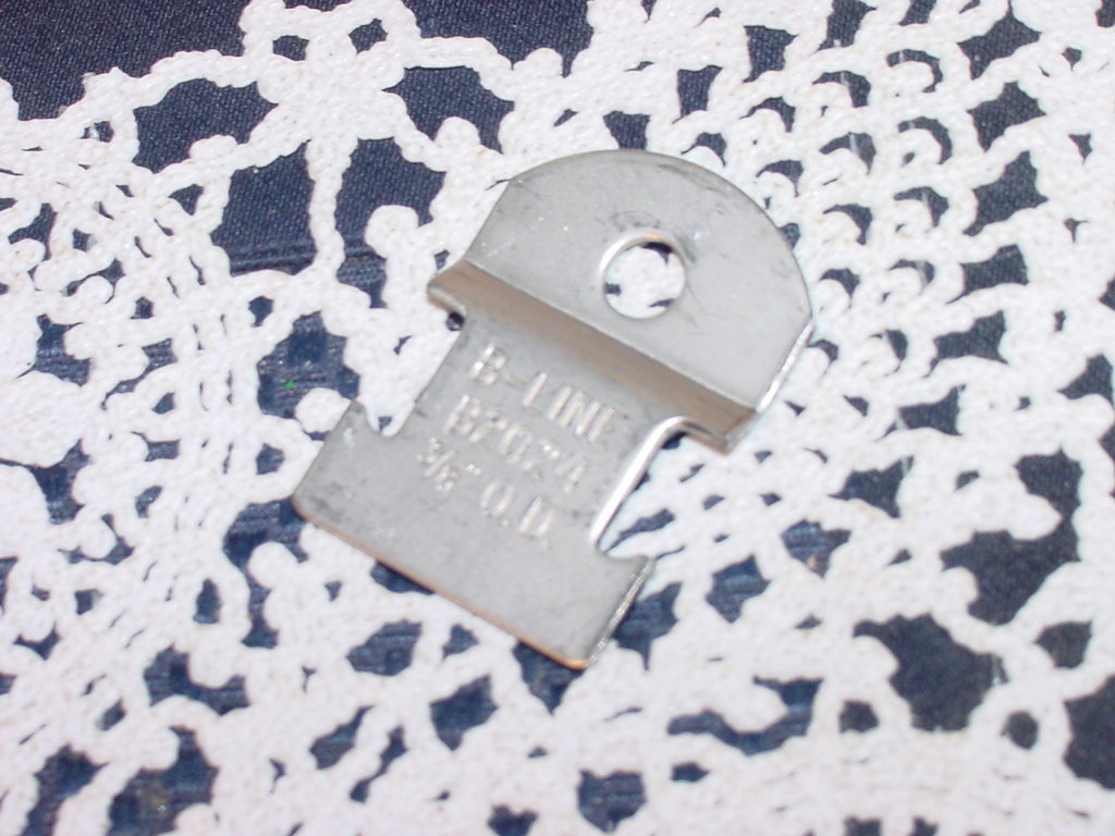 Nine (9) Eaton B-Line B2024SS  Pipe / Conduit Clamps, 3/8 Inch OD NEW!