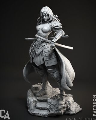 Wonder Woman, Samurai, DC, Comics, sexy Pin Up, Figur, 3D Druck, UNBEMALT