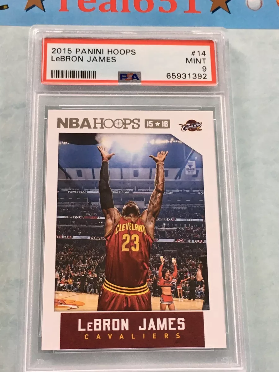 LeBRON JAMES 2015 panini hoops psa10