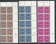 AOP Tanzania #J1a-J6a 1967 Postage Due set of 6 corner blocks of 10 MNH