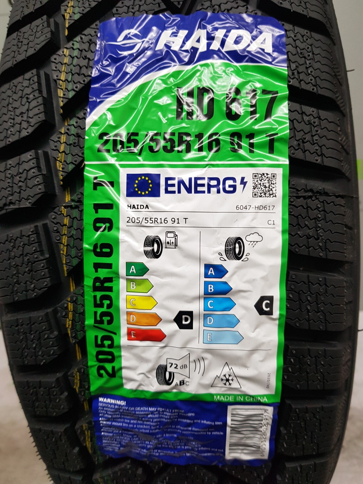 X4 205 55 16 205/55R16 91T M+S HAIDA HD617 WINTER NEW TYRES (Four