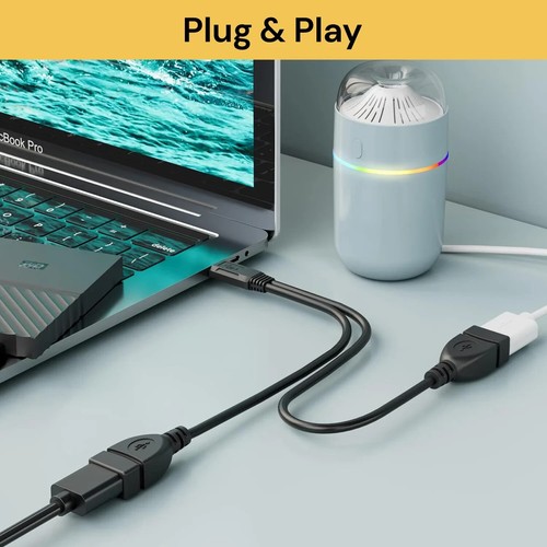 Double USB Extension 1Male To 2-Female Y Cable Cord Dual Adapter Splitter Type A - Picture 9 of 11