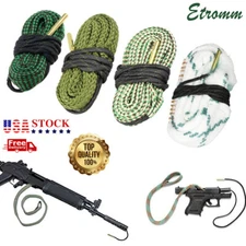 Bore Rope Gun Snake Barrel Cleaners .22 thru .45 & 12 20 Ga Rifle Shotgun Pistol