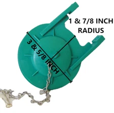 3.25-inch Flexible Rubber Flapper for Kohler Toilets by NuFlush