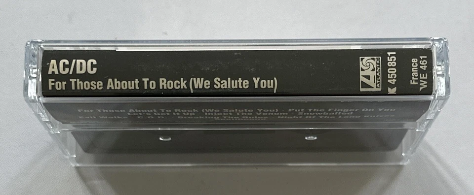 AC/DC - For Those About to Rock (We Salute You) - Cassette Tape Ex / Mint - Image 4 of 4
