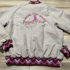 Vintage Rodeo Cowgirl Outerwear Western Jacket Aztec Made in USA Pink XL