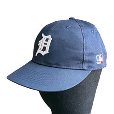 Detroit Tigers Baseball Cap Youth Size Adjustable Hat Blue MLB OC Sports EUC