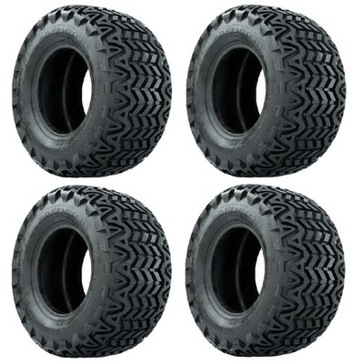 Set of 4 GTW Predator 20'' All Terrain Golf Cart Tires for Lifted Carts 20x10-10