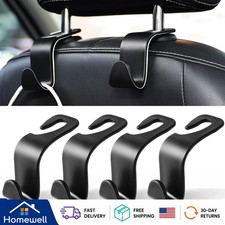 Luxury Car Seat Headrest Hook Set  4-Pack Storage Organizer for Secure Travel
