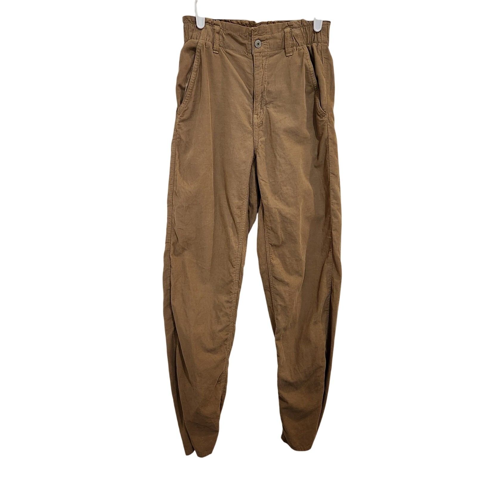 American Eagle Tan Classic High Rise Slim Straight Leg Corduroy Pants Size 0