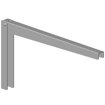 18133-00129= 2x Klappkonsole Klapp BT max. 380 mm weißalu Element System