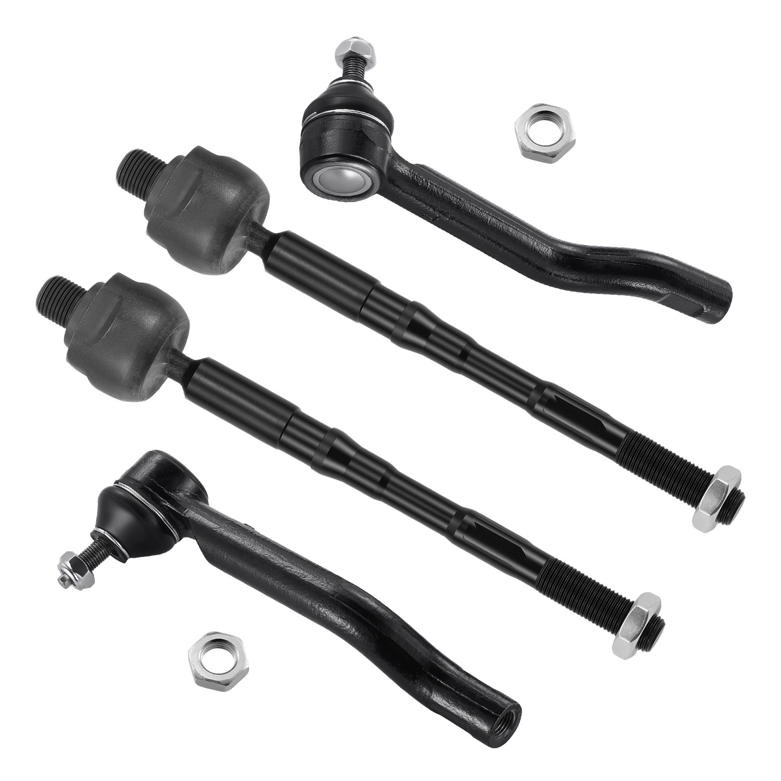 4x Front Inner Outer Steering Tie Rod Ends For Nissan Rogue Sport 2017-2022