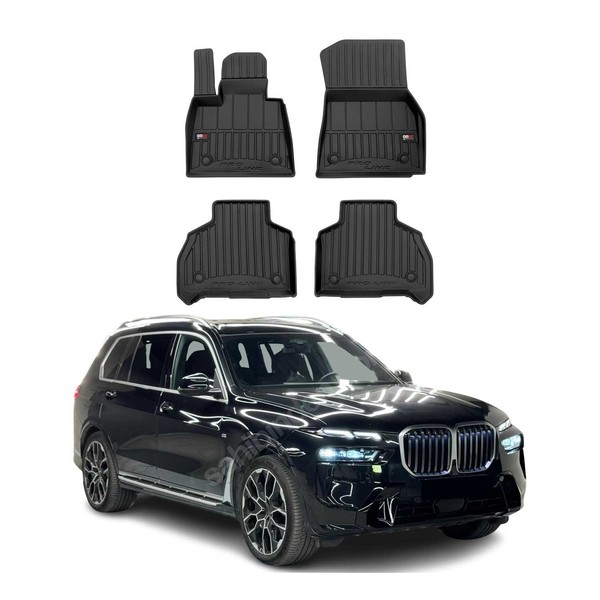 FußMatten Gummimatten FüR BMW X7 G07 2018-2026 Omac Premium 3D Schwarz TPE 4 Tlg-image