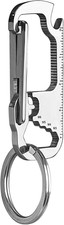Carabiner Keychain with Bottle Opener for Men, Stainless Steel Carabiner Clip fo
