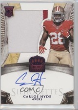 2014 Panini Crown Royale Rookie Silhouettes RPS Purple 6/25 Carlos Hyde Auto 4l6
