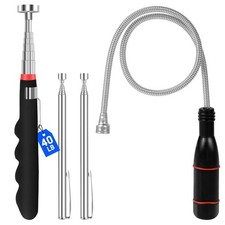 4Pcs Telescoping Magnetic Pickup Tool Telescop 1pcs+ Flex Extend 2pcs 