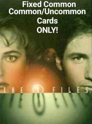 X-Files CCG Premiere Fixed Common/Common/Uncommon Set 200 Cards NM