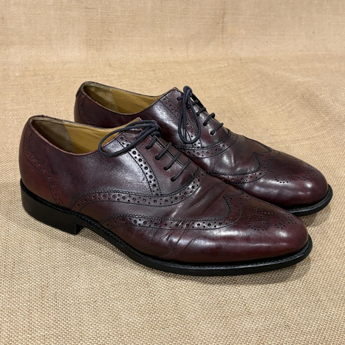 Florsheim CASTELLANO WINGTIP 14137 Tan Leather Oxford Shoes 9.5D Derby‎ Florsheim Men main image 2