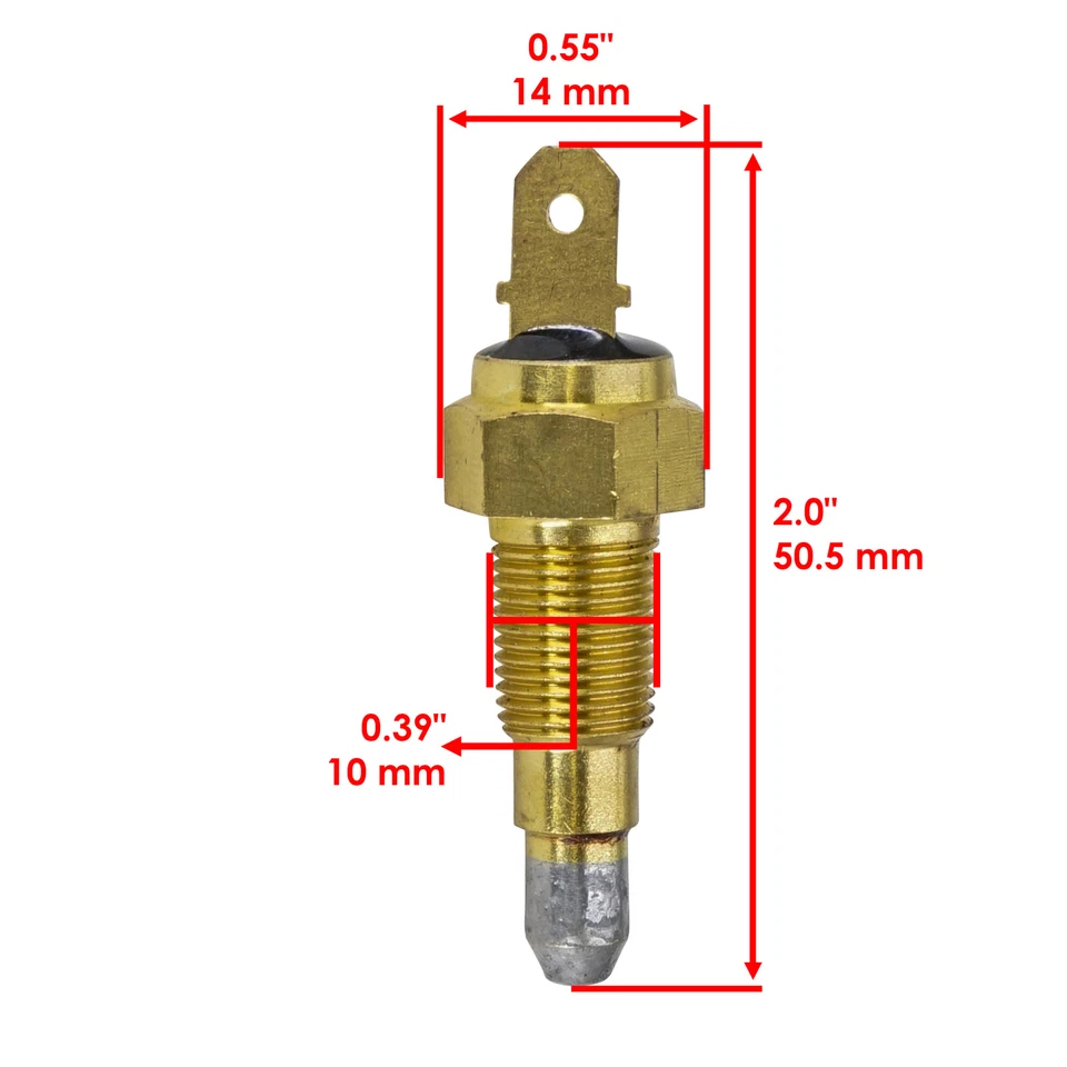 Interruptor térmico sensor de temperatura del agua para Yamaha Rhino 660 YXR660Fa 2004-2007 Foto 2 de 4