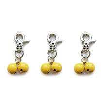 3PCS Cat Bells Walking Training PetTags Clip AntiLost Collar Clip Outdoor Supply