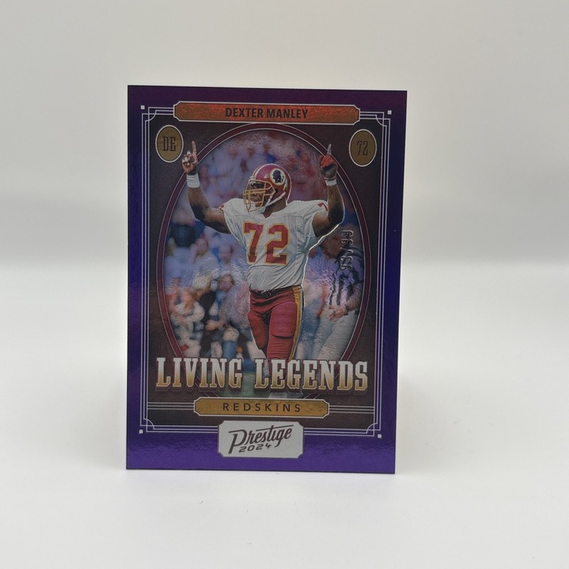 2024 Prestige Living Legends Purple Dexter Manley 93/99  #LL-DMY Commanders