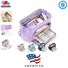 Pencil Case Large Capacity Pencil Pouch Handheld Pen Bag Cosmetic Gift for Of...