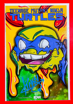 Teenage Mutant Ninja Turtles #1 | SIGNED by Kickstradomis Variant Cover | IDW