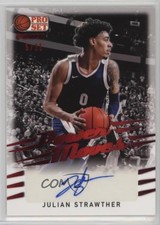 2021 Leaf Pro Set Power Moves Red Spectrum Foil 5/25 Julian Strawther Auto 13d7