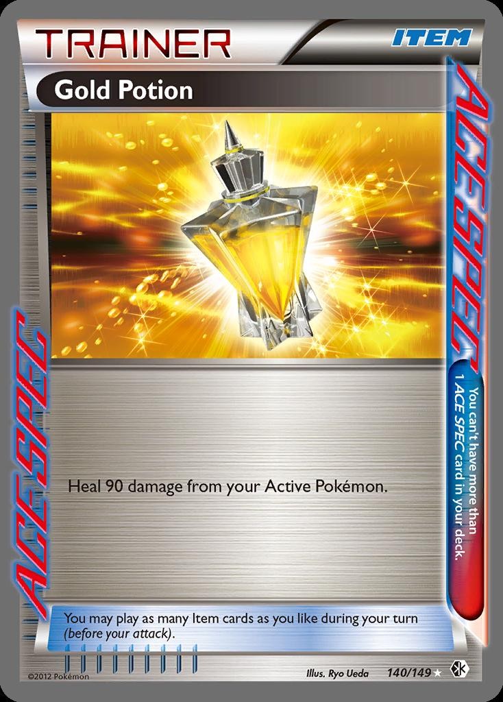 Pokemon Gold Potion (140/172) Boundaries Crossed NM HOLO