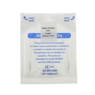 US 10PCS White Orthodontic Arch Wire White Wire Round Rectangular Upper Lower
