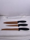 New COPPER CHEF 3-Piece Knife Set 9” Multi-Purpose Slicer, 8" Chef & 6" Filet