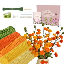 500pcs Pipe Cleaners Craft for Flowers,Chenille Stems for DIY Flower Making K...