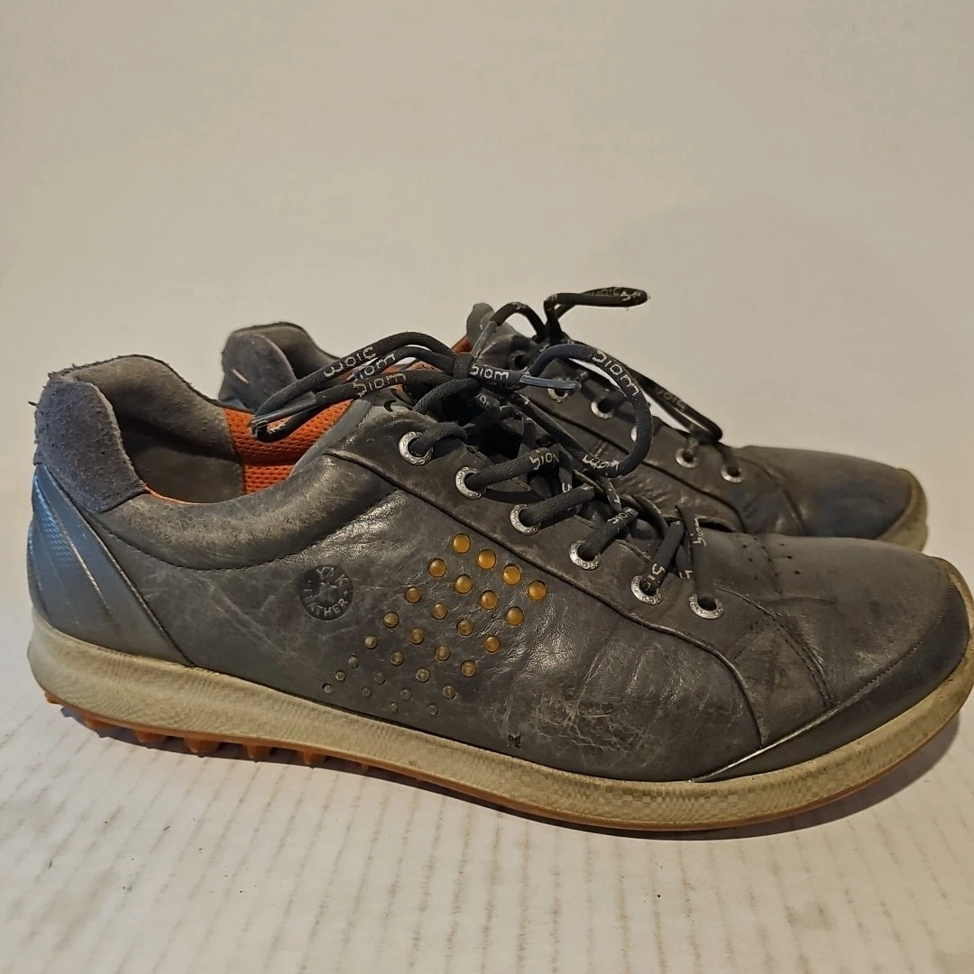 ECCO Biom Hybrid 2 Hydromax Yak Leather Spikeless Golf Shoe  display picture 3