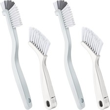 4 Pcs Cleaning Brush Sets Small Scrub Household Use, White