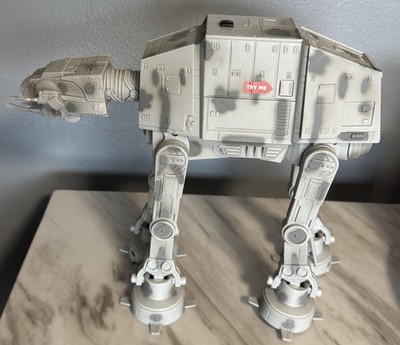 Star Wars AT-AT U-Command Thinkway Toys No Remote Walks Lights Sound See Video!