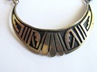 HOPI Overlay NECKLACE Sterling Silver Signed detailed handmade chain — photo 4