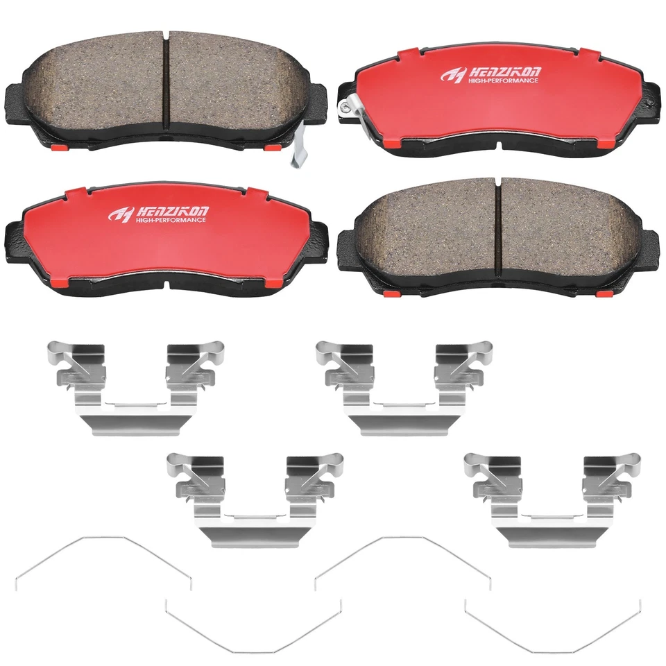 Pastillas de freno delanteras traseras de cerámica con hardware para Honda Crosstour 2012-2015 2,4 L 3,5 L Foto 2 de 4