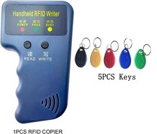 Handheld RFID ID Card Copier Key Reader Writer Duplicator 125KHz 5PCS Tags US