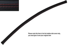 RED STITCH TOP RAIL DASH DASHBOARD LEATHER SKIN COVER FITS MG MGB GT CUSTOM NEW