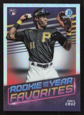 2022 Bowman Oneil Cruz Rookie of the Year Favorites #ROYF-5 Card. rookie card picture