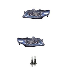 Halogen Scheinwerfer Set H1 für Honda Accord VII Tourer inklusive Lampen