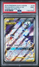 Pokémon Solgaleo & Lunala GX (Full Art) 216/236 Sm-Cosmic Eclipse Holo PSA 9