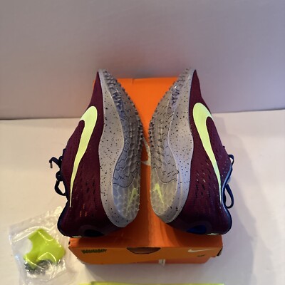 NEW Nike Zoom Matumbo 3 Track Spikes Men's 8.5 W 10 Bordeaux Lime