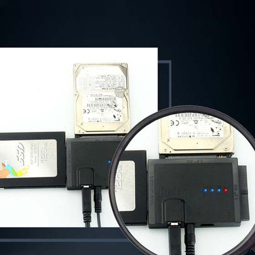 Festplattenwandler mit LED -Licht für 2,5 Zoll 3,5 Zoll und SSD - Bild 11 von 12