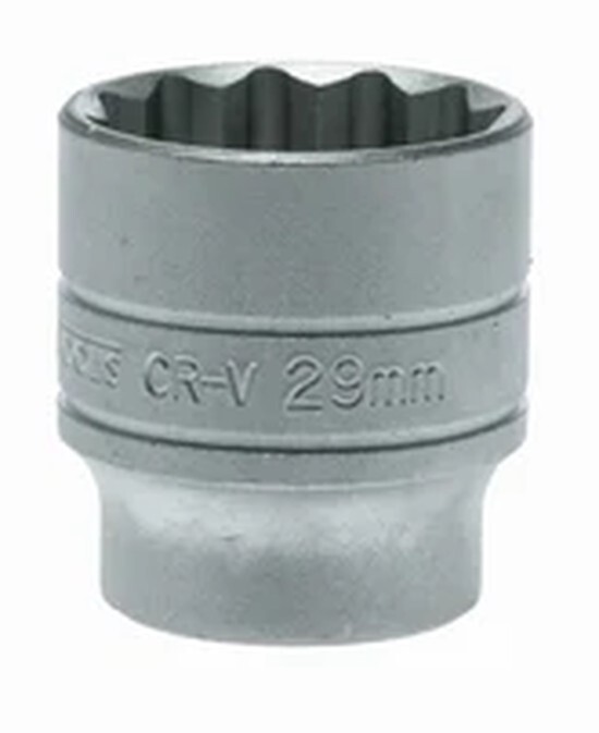 Teng Tools M120529-C - 1/2"" Drive 12pt Bi-Hex Socket Metric - 29mm