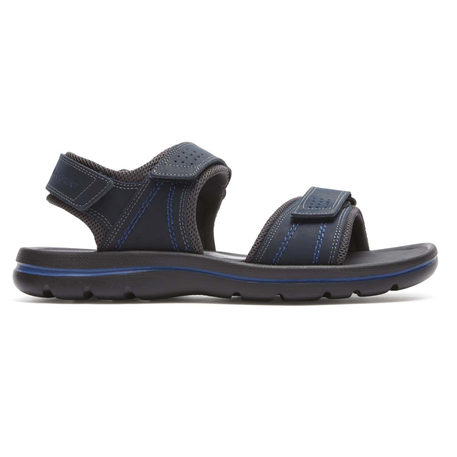 Rockport Men's Sandals Get Your Kicks Quarter Strap Flat Sandal eBay
